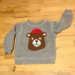 Carters hipster bear sweatshirt‎ 2T